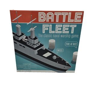 Battle Fleet Classic Naval Warship Strategy Game Anker Play 2 Player Open Box